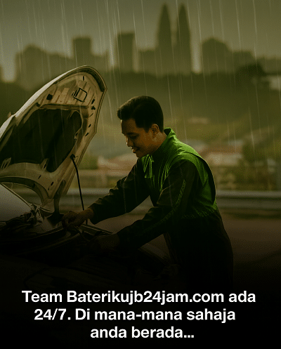 Servis tukar bateri kereta di Johor Bahru 24 jam