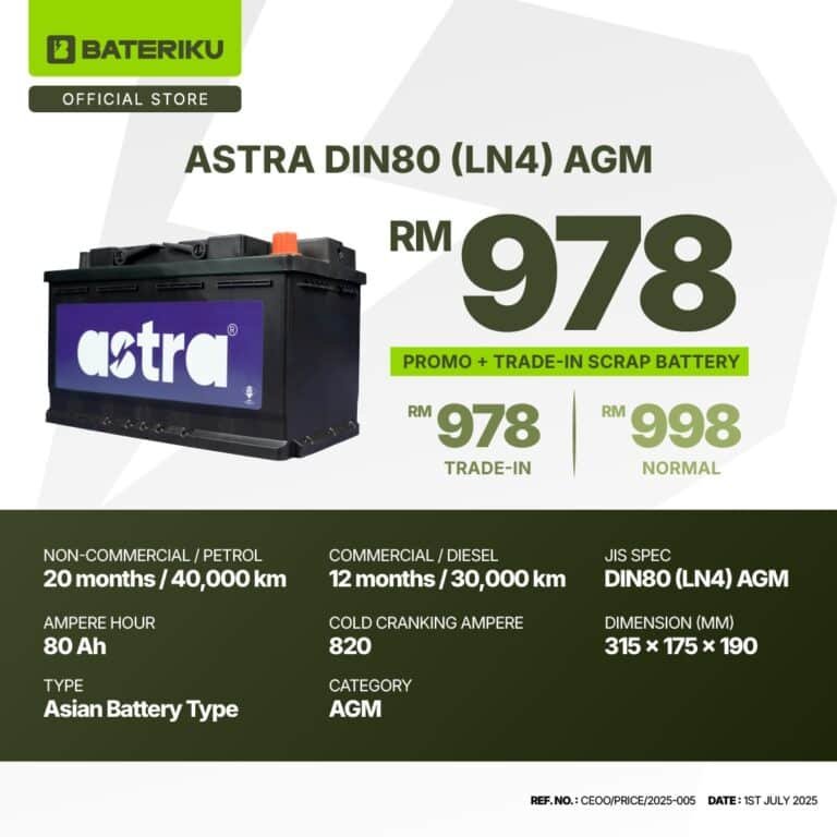 Astra Din80L (LN4) AGM